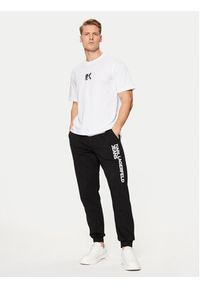 Karl Lagerfeld Jeans T-Shirt A1M17044 Biały Regular Fit. Kolor: biały. Materiał: bawełna #3