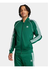 Adidas - adidas Bluza adicolor Classics SST IR9863 Zielony Slim Fit. Kolor: zielony. Materiał: bawełna #1