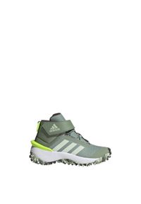 Adidas - Buty Fortatrail Kids. Kolor: żółty, wielokolorowy, zielony. Materiał: materiał