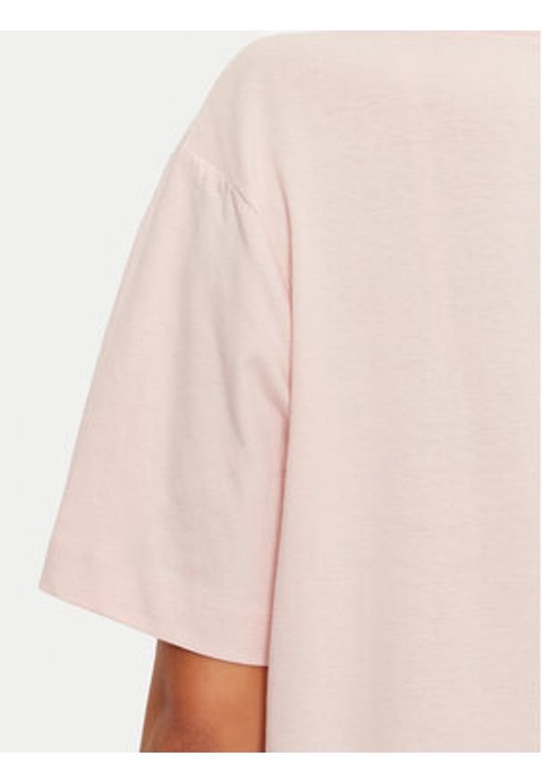 Guess T-Shirt W4BI55 K8HM0 Beżowy Oversize. Kolor: beżowy. Materiał: bawełna