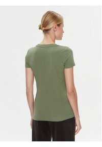 Guess T-Shirt W4RI33 J1314 Zielony Slim Fit. Kolor: zielony. Materiał: bawełna