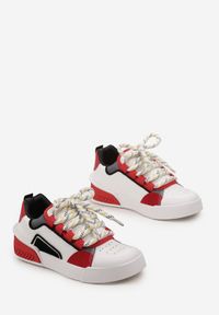 Born2be - Czerwone Sneakersy Trampki na Grubej Podeszwie z Szerokimi Sznurówkami Lindnesa. Zapięcie: sznurówki. Kolor: czerwony #2