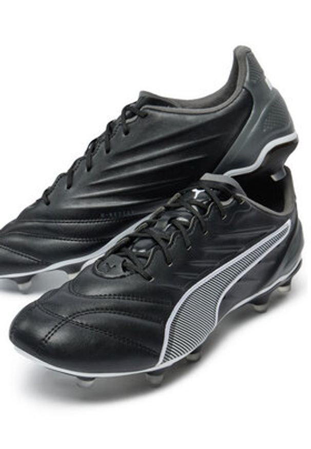 Puma Buty do piłki nożnej King Pro Fg/Ag 107862 Czarny. Kolor: czarny. Materiał: skóra