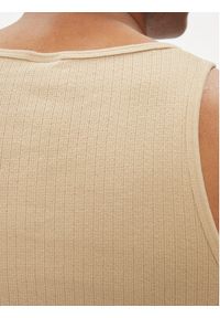 Jack & Jones - Jack&Jones Tank top Havana 12251771 Beżowy Regular Fit. Kolor: beżowy. Materiał: bawełna #5