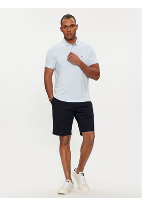 TOMMY HILFIGER - Tommy Hilfiger Szorty materiałowe Harlem MW0MW23568 Granatowy Regular Fit. Kolor: niebieski. Materiał: bawełna