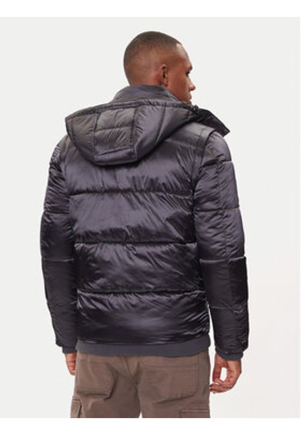 Guess Kurtka zimowa M5BL2L WGZF2 Szary Regular Fit. Kolor: szary. Materiał: syntetyk. Sezon: zima