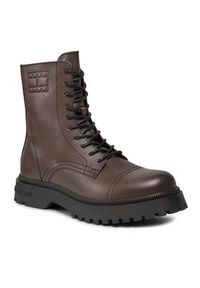 Tommy Jeans Trzewiki Tjm Casual Boot EM0EM01244 Brązowy. Okazja: na co dzień. Kolor: brązowy. Styl: casual