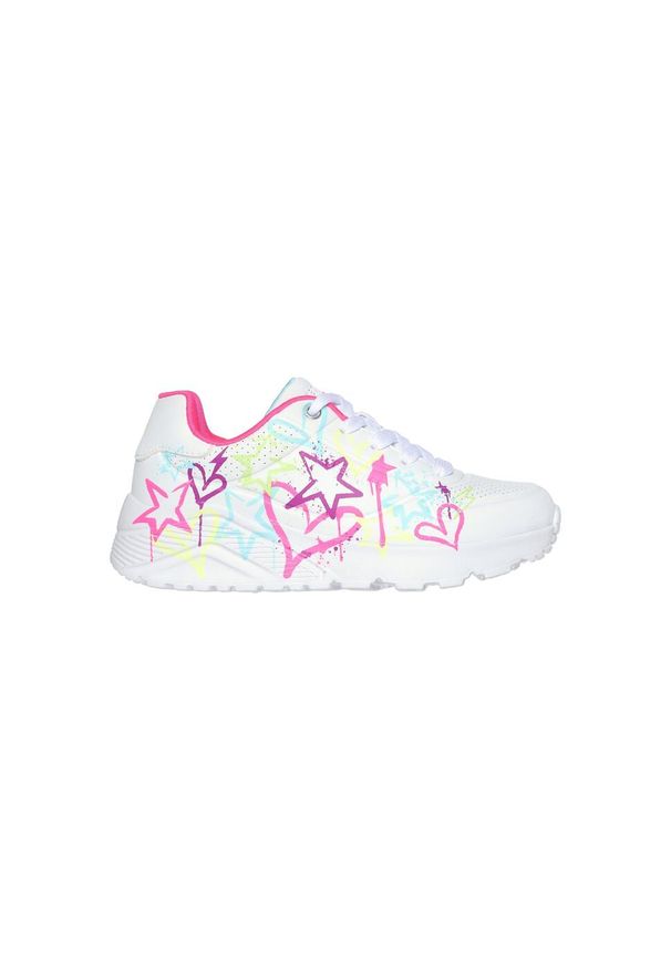 skechers - Buty na co dzień młodzieżowe SKECHERS UNO LITE. Okazja: na co dzień. Kolor: biały. Wzór: aplikacja. Model: Skechers Sport. Sport: turystyka piesza