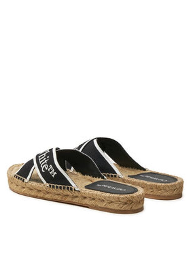 OFF-WHITE - Off-White Espadryle OWIB012S23FAB0011001 Czarny. Kolor: czarny. Materiał: materiał