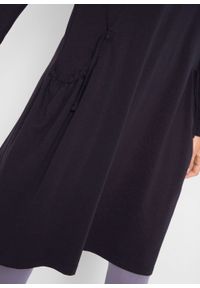 Sukienka oversize z kieszeniami, poszerzana dołem bonprix czarny. Kolor: czarny. Długość rękawa: długi rękaw. Typ sukienki: oversize #6
