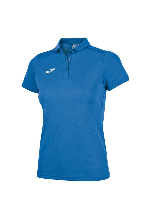 Koszulka polo do tenisa damska Joma Hobby. Typ kołnierza: polo. Kolor: niebieski. Sport: tenis