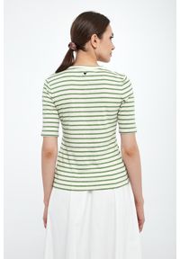 Weekend Max Mara - T-shirt damski lniany Opzione WEEKEND MAX MARA. Materiał: len