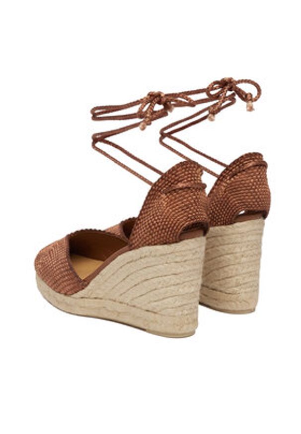 Castañer Espadryle Cora 026131-2000 Brązowy. Kolor: brązowy. Materiał: materiał
