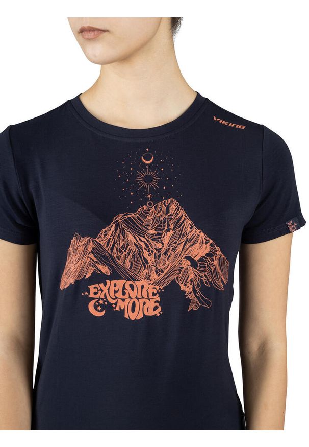 T-shirt damski Viking Bamboo Hopi Lady. Kolor: niebieski