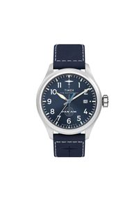 Timex Zegarek Timex x Pan Am® Waterbury Ace TW2Y38800 Granatowy. Kolor: niebieski