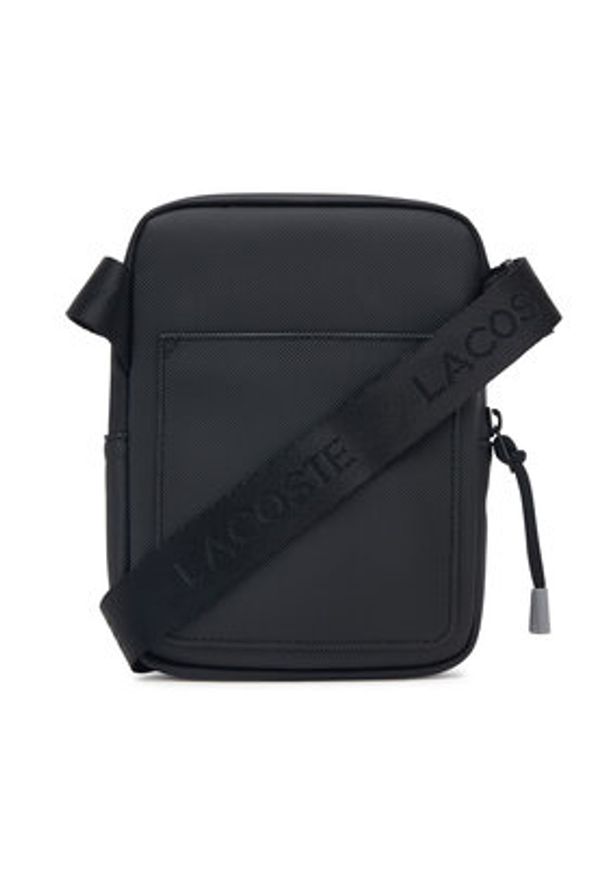 Lacoste Saszetka NH5355SJ Czarny. Kolor: czarny. Materiał: skóra