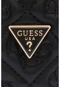 Guess - GUESS Czarna damska torebka Adelasia. Kolor: czarny. Materiał: skórzane #5
