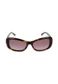 Guess okulary przeciwsłoneczne damskie kolor czarny. Kształt: prostokątne. Kolor: czarny