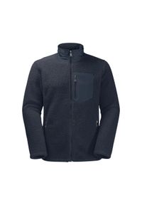 Bluza polarowa męska Jack Wolfskin Kingsway. Kolor: niebieski. Materiał: polar. Sport: turystyka piesza #1