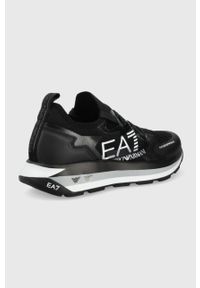 EA7 Emporio Armani sneakersy kolor czarny. Nosek buta: okrągły. Zapięcie: sznurówki. Kolor: czarny. Materiał: guma #3