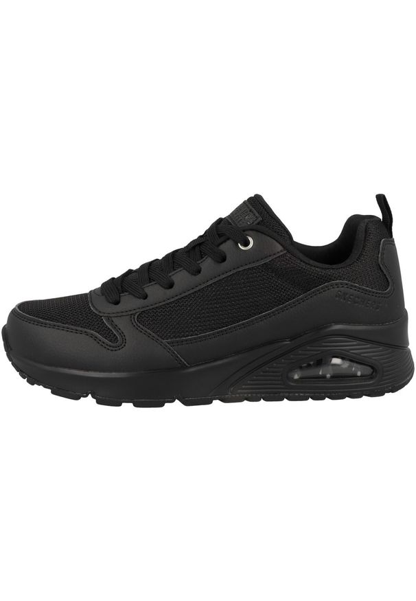 skechers - Buty do chodzenia damskie, Skechers Uno - Inside Matters. Kolor: czarny. Materiał: guma, materiał, tkanina, syntetyk. Sport: turystyka piesza