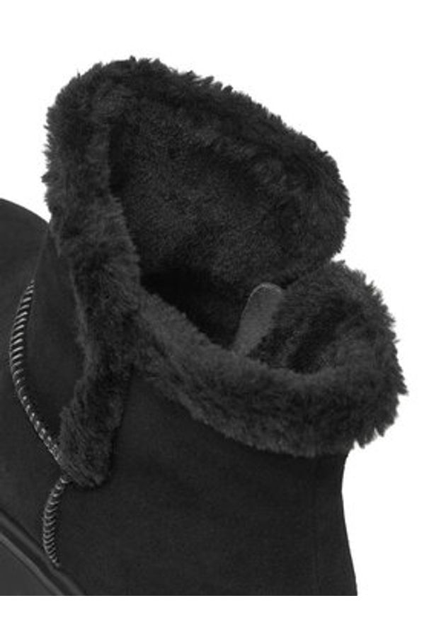 Rieker Śniegowce CEO-W2071-00 Czarny. Kolor: czarny. Materiał: zamsz, skóra