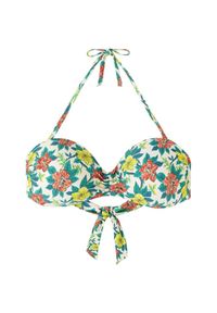 KING - Góra od stroju kąpielowego King Louie Fenna Lambada Hibiskus. Kolor: beżowy. Materiał: elastan, poliamid
