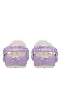 Crocs Klapki Classic Iridescent Geo Clog 209841 Fioletowy. Kolor: fioletowy