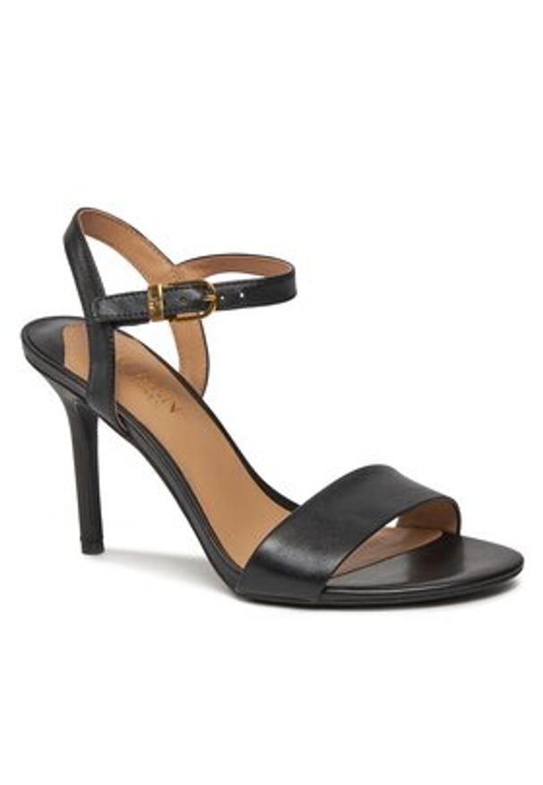 Lauren Ralph Lauren - LAUREN RALPH LAUREN Sandały 802940588001 Czarny. Kolor: czarny. Materiał: skóra