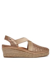 Pikolinos Espadryle W4A-1546Cl Złoty. Kolor: złoty. Materiał: skóra