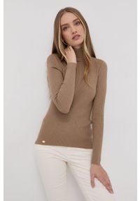 Lauren Ralph Lauren - Sweter. Kolor: beżowy. Długość rękawa: długi rękaw. Długość: długie #1