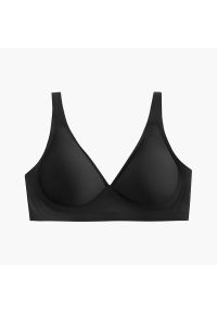 Intica - Biustonosz z głębokim dekoltem do codziennych stylizacji Jacquelin. Kolor: czarny. Materiał: materiał