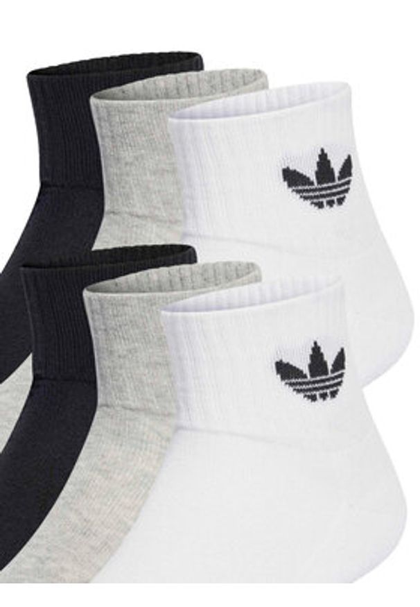 Adidas - adidas Zestaw 3 par wysokich skarpet unisex IJ5628 Kolorowy. Materiał: materiał, bawełna. Wzór: kolorowy