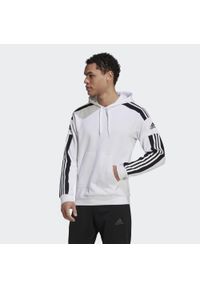 Adidas - Bluza piłkarska męska adidas Squadra 21 Sweat Hoody. Typ kołnierza: kaptur. Kolor: biały. Sport: piłka nożna #1