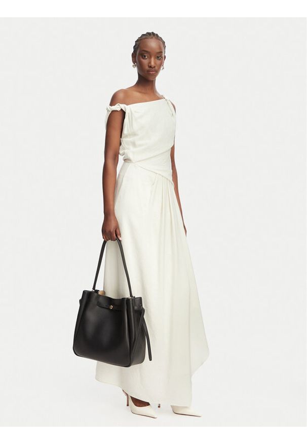 Tory Burch Torebka Romy 179986 Czarny. Kolor: czarny. Materiał: skórzane