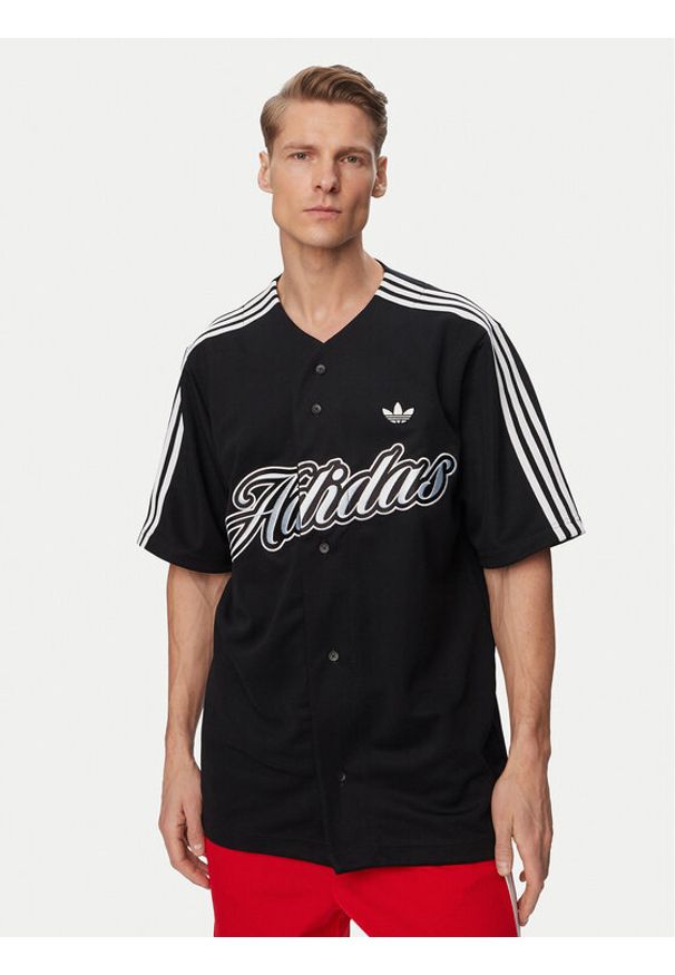Adidas - adidas T-Shirt Summer League Varsity Baseball KE2244 Czarny Oversize. Kolor: czarny. Materiał: syntetyk