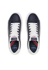 Pepe Jeans Sneakersy Kenton Flag M PMS30906 Granatowy. Kolor: niebieski. Materiał: skóra