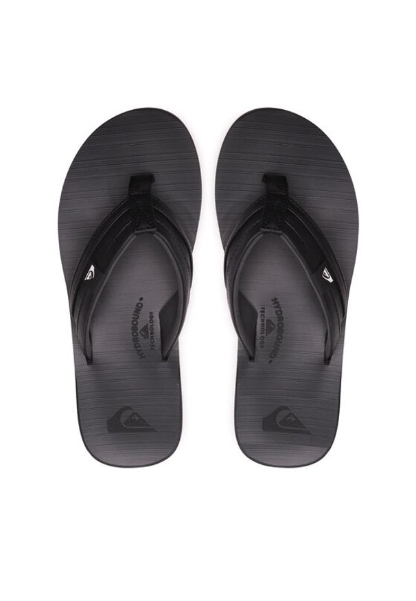 Quiksilver Japonki AQYL100886 Czarny. Kolor: czarny. Materiał: skóra