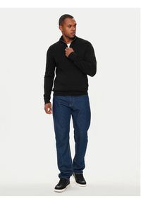 Lindbergh Sweter 30-800173 Czarny Slim Fit. Kolor: czarny. Materiał: wiskoza