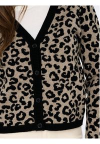 only - ONLY Kardigan Leo 15349819 Brązowy Regular Fit. Kolor: brązowy. Materiał: syntetyk #4