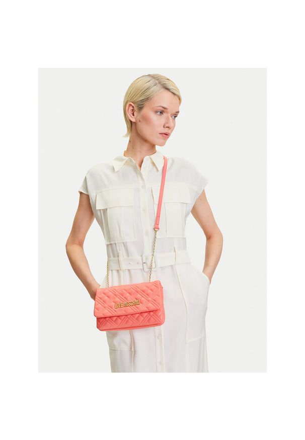 Love Moschino - Torebka LOVE MOSCHINO. Kolor: pomarańczowy