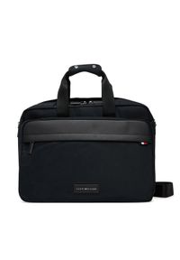 TOMMY HILFIGER - Tommy Hilfiger Torba na laptopa Th Nylon Workbag AM0AM13619 Czarny. Kolor: czarny. Materiał: materiał