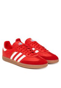 Adidas - adidas Buty do piłki nożnej Samba FC Bayern JQ4039 Czerwony. Kolor: czerwony. Materiał: skóra