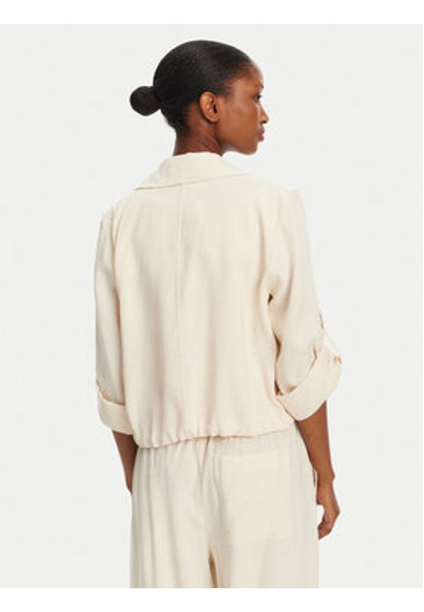 Marella Marynarka Malibu 2513041055 Écru Relaxed Fit. Materiał: len, wiskoza