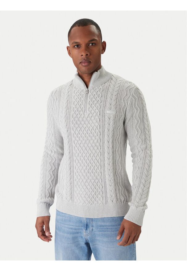 Tommy Jeans Sweter DM0DM22103 Écru Regular Fit. Materiał: bawełna