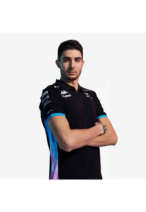 Kappa - Polo Alpine F1 Adrem 2024. Typ kołnierza: polo. Kolor: czarny, różowy, czerwony, wielokolorowy