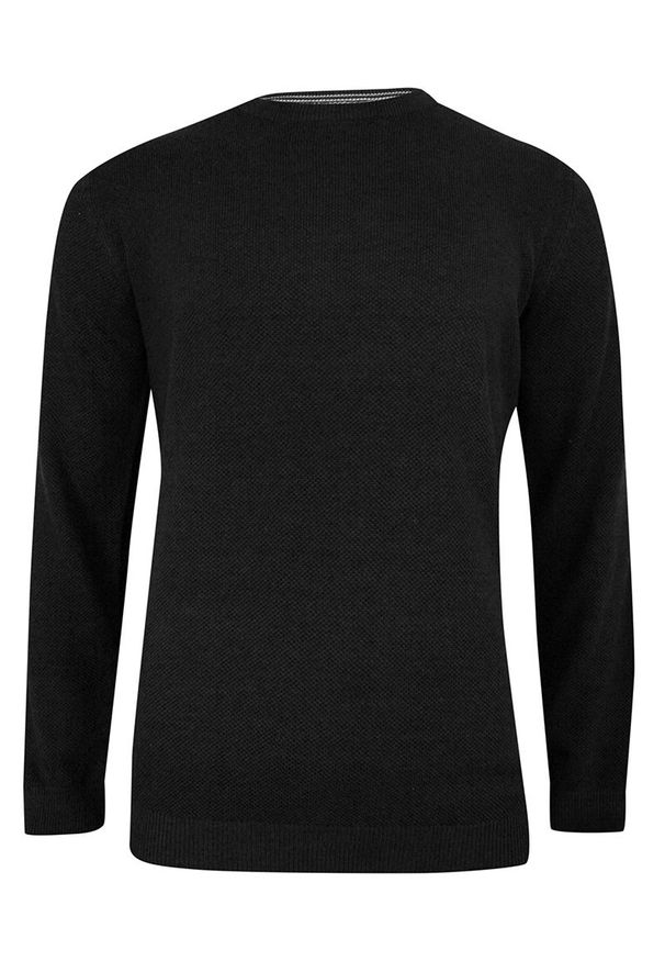 Czarny sweter Adriano Guinari do pracy, casualowy