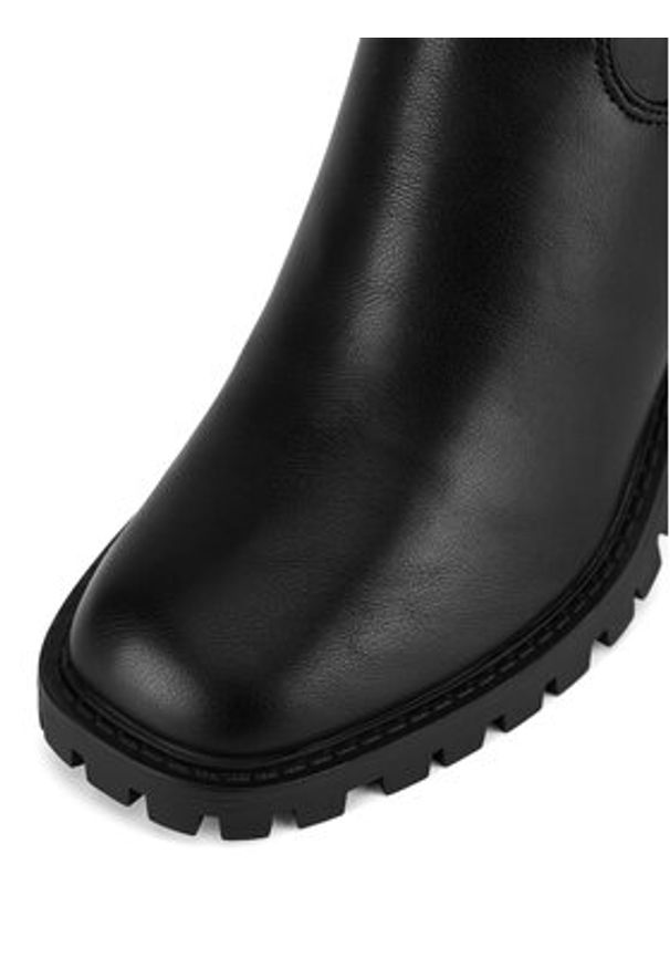 Nine West Kozaki WFA2944-1 Czarny. Kolor: czarny. Materiał: materiał