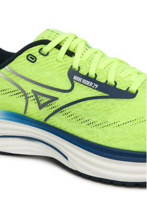 Mizuno Buty do biegania Wave Rider 29 J1GC2503 51 Zielony. Kolor: zielony. Materiał: materiał. Model: Mizuno Wave