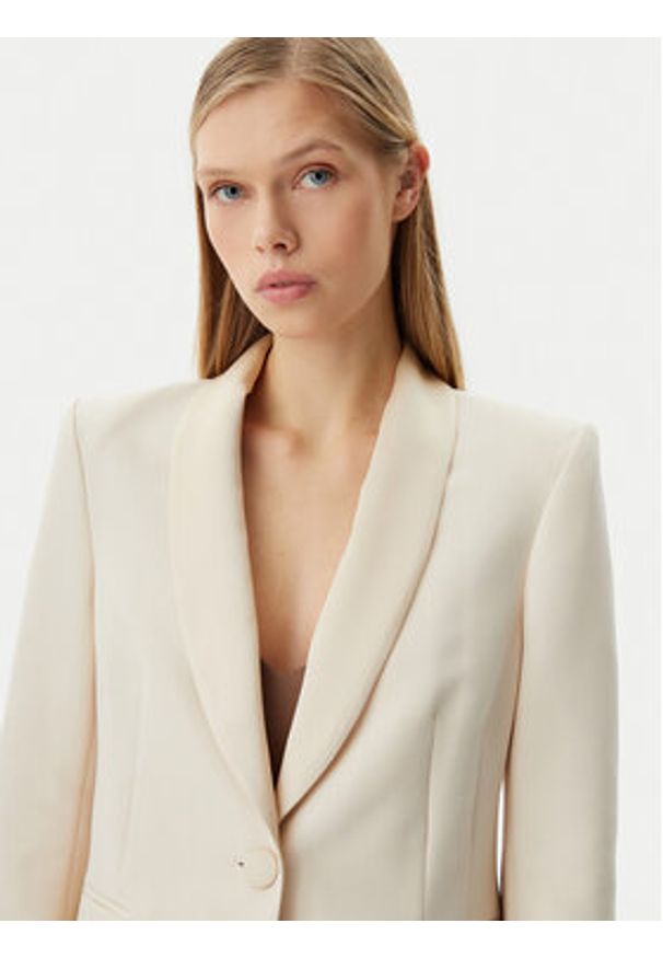 Rinascimento Marynarka CFC0123105003 Beżowy Regular Fit. Kolor: beżowy. Materiał: syntetyk